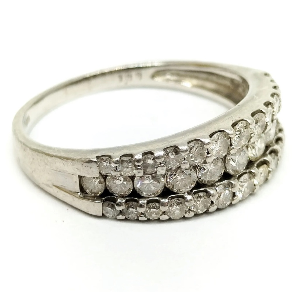 Platinum 1 carat diamond ring size 7.25 - Picture 14 of 15